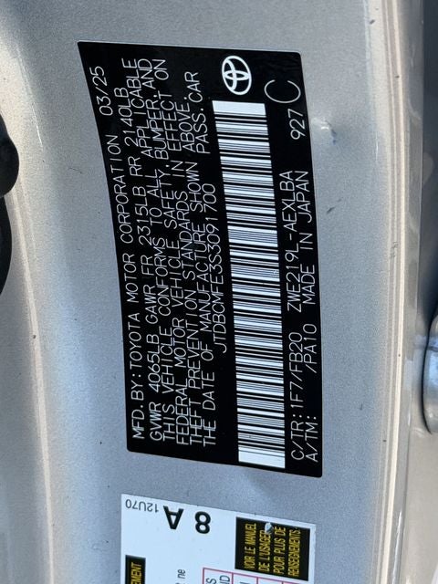 2025 Toyota COROLLA HYBRID LE
