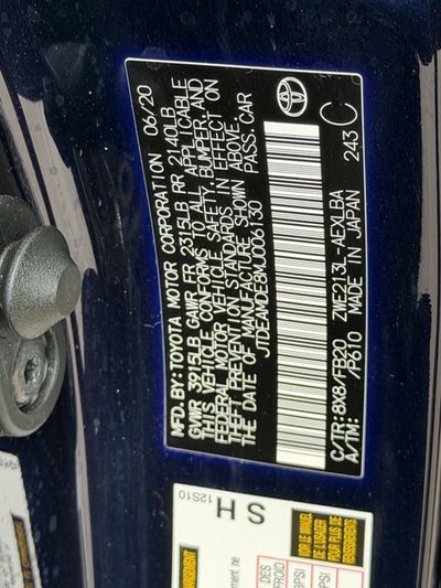 2021 Toyota COROLLA HYBRID LE