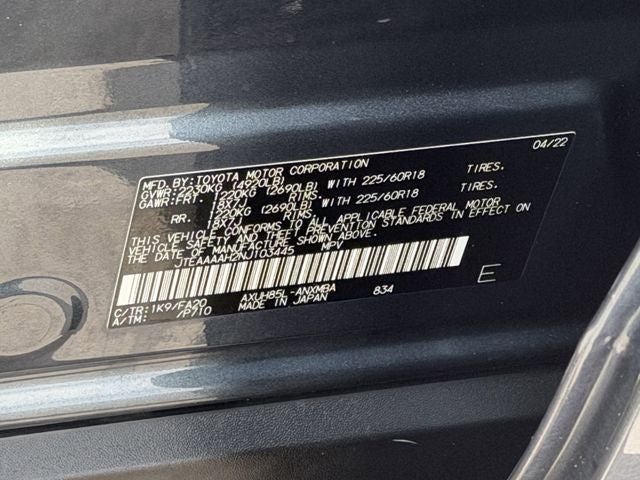 2022 Toyota Venza LE LE