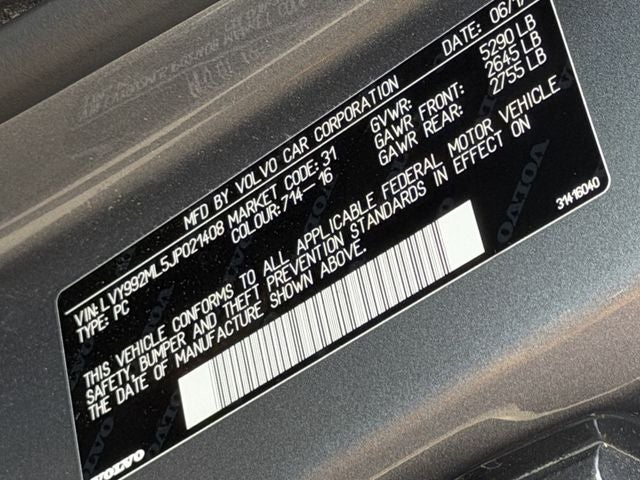 2018 Volvo S90 T6 Inscription