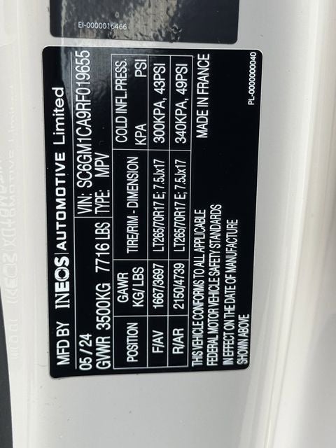 2024 Ineos Grenadier Base