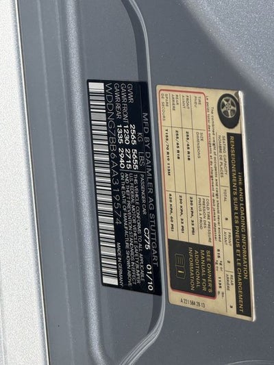 2010 Mercedes-Benz S-Class S 550