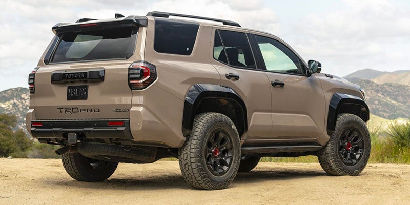 Vista trasera de la Toyota 4Runner 2025